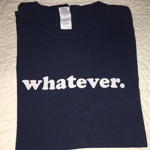 WHATEVER short sleeves tee t-shirt XL